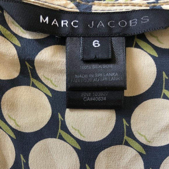 MARC JACOBS PRINTED HALTER TOP SILK BLOUSE 6 - Picture 6 of 6